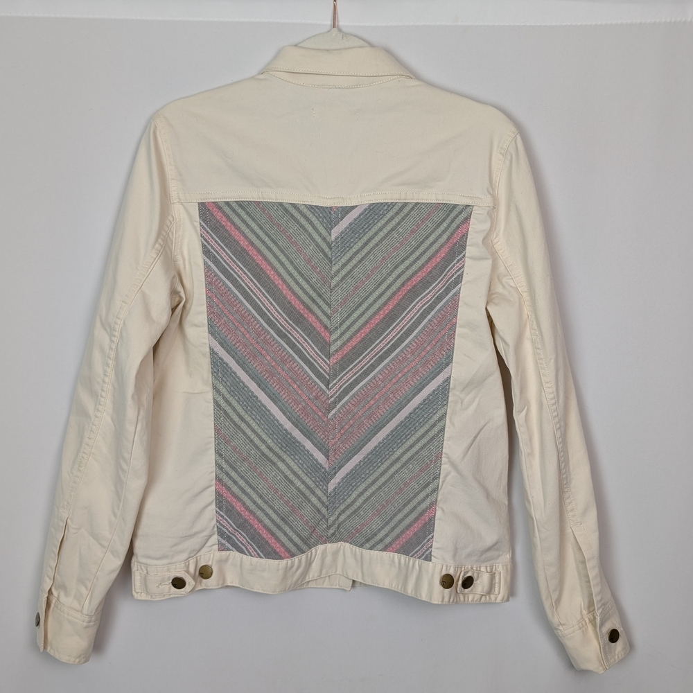 Pendleton Women's Cream Jacket With Multicolor Ac… - image 3